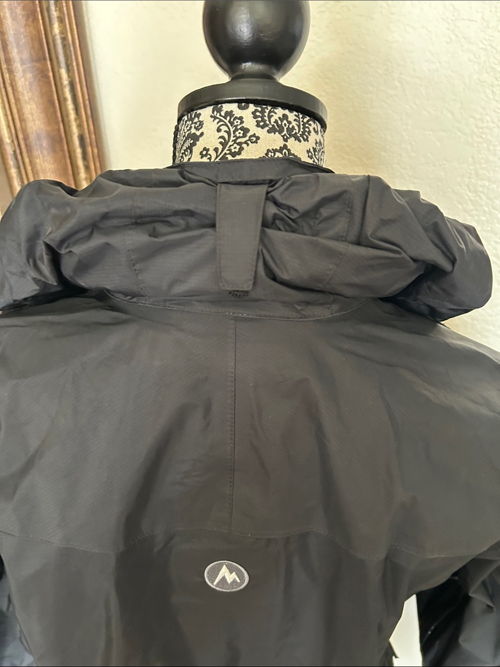 Marmot Women's Precip Eco Black Hooded Waterproof Jacket - Picture 9 of 9